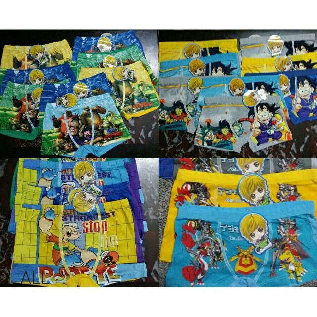 Bộ 10 quần chip đùi bé trai