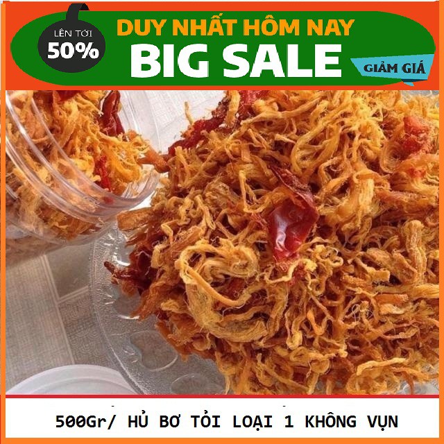 500GR KHÔ GÀ BƠ TỎI SIÊU NGON [TRI ÂN] - 1 HỘP