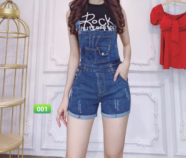 Yếm Jeans Ngắn