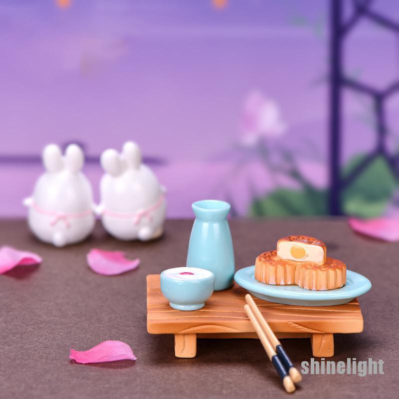 Mô Hình Thỏ Mini Trang Trí Xinh Xắn