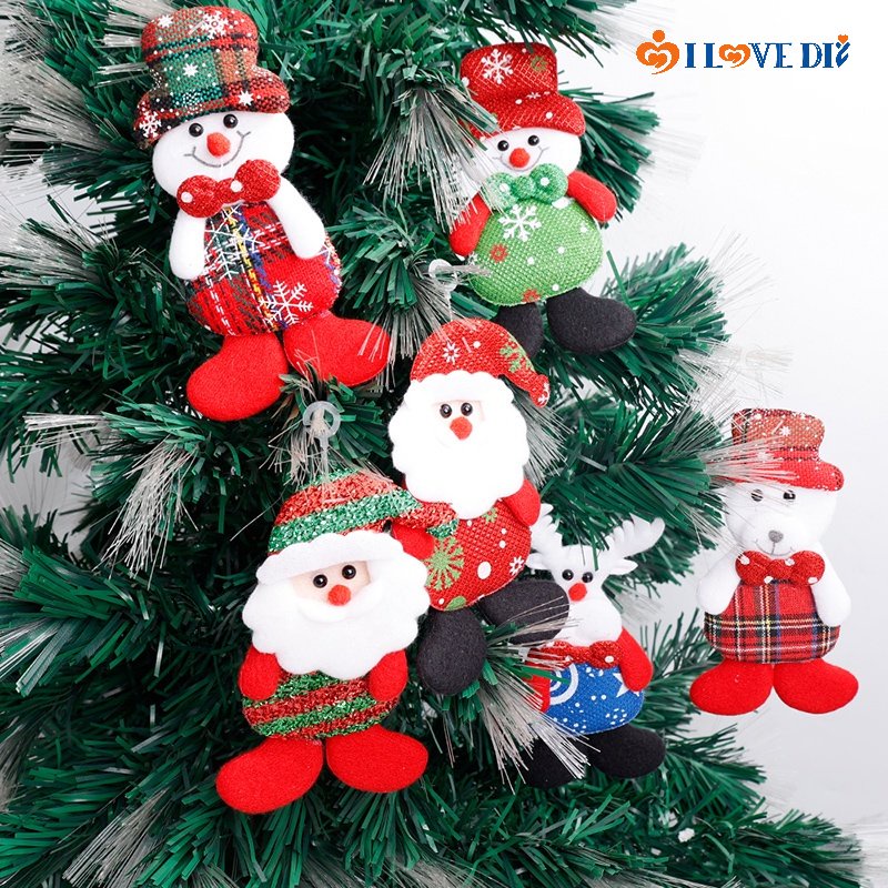 Bộ 12 Búp Bê Trang Trí Cây Thông Giáng Sinh / Năm Mới