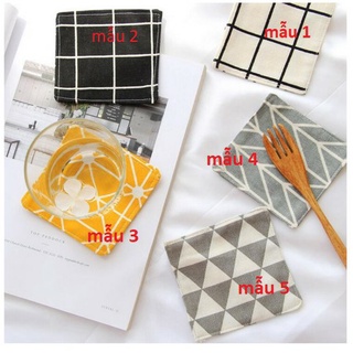 Lót ly vải canvas