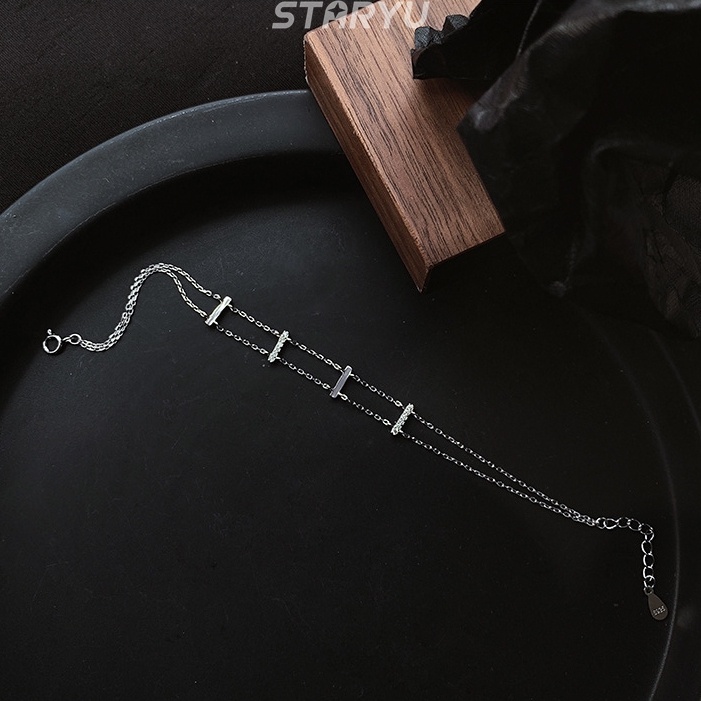 Vòng Tay Mạ Bạc 925 Thiết Kế Rỗng Cho Nữ