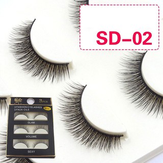 Mi giả 3D - Mi Chồn 1 bộ 3 cặp