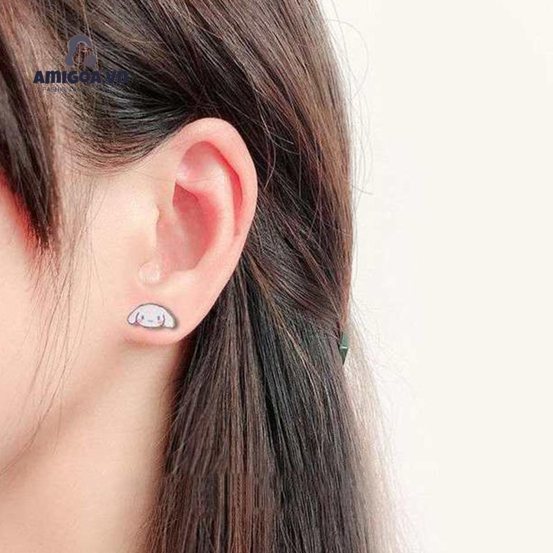 ✨✨ Bông Tai Hoạt Hình Cinnamoroll Dog Kitty Melody Kuromi Melody Kuromi Không Gây Dị Ứng