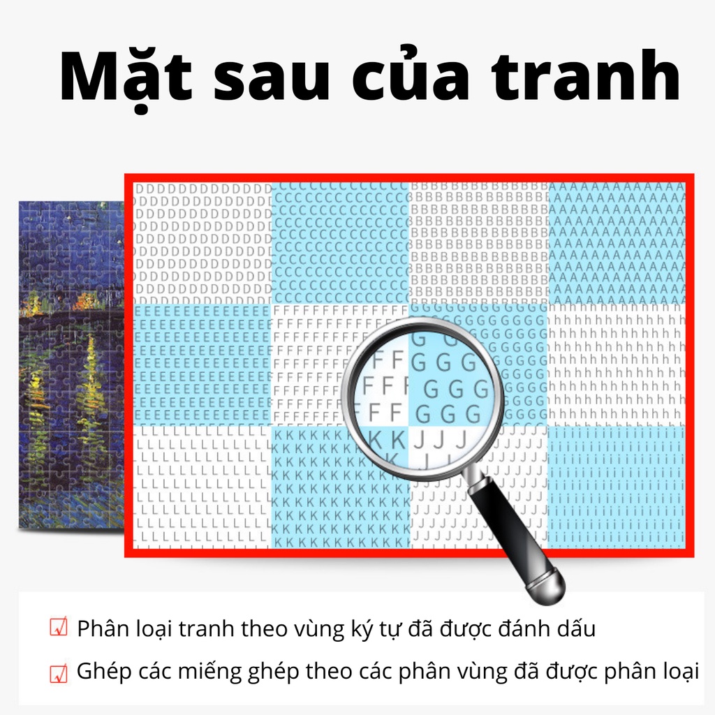 Tranh Ghép Hình 2000 Mảnh Jigsaw Puzzle Tranh Sơn Dầu/Puzzle Van Gogh/Puzzle  2000 PcsVan Gogh/Tranh Giấy Bồi Cao Cấp