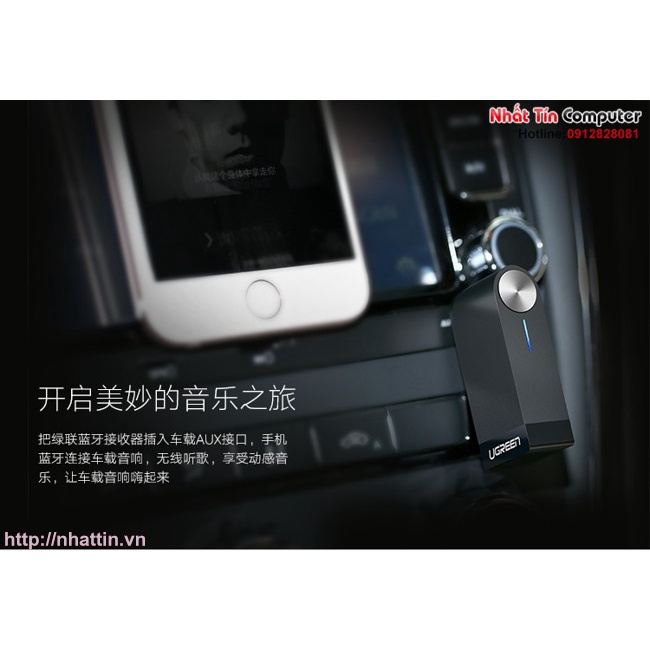 Thiết bị nhận Bluetooth 4.1 Music Receiver Aux Ugreen 30347 Cao cấp