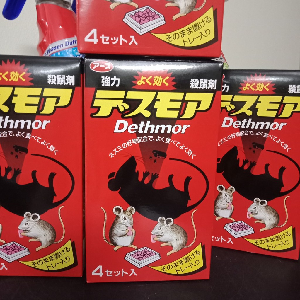 Thuốc diệt chuột Dethmor - Nhật Bản hộp 4 vỉ