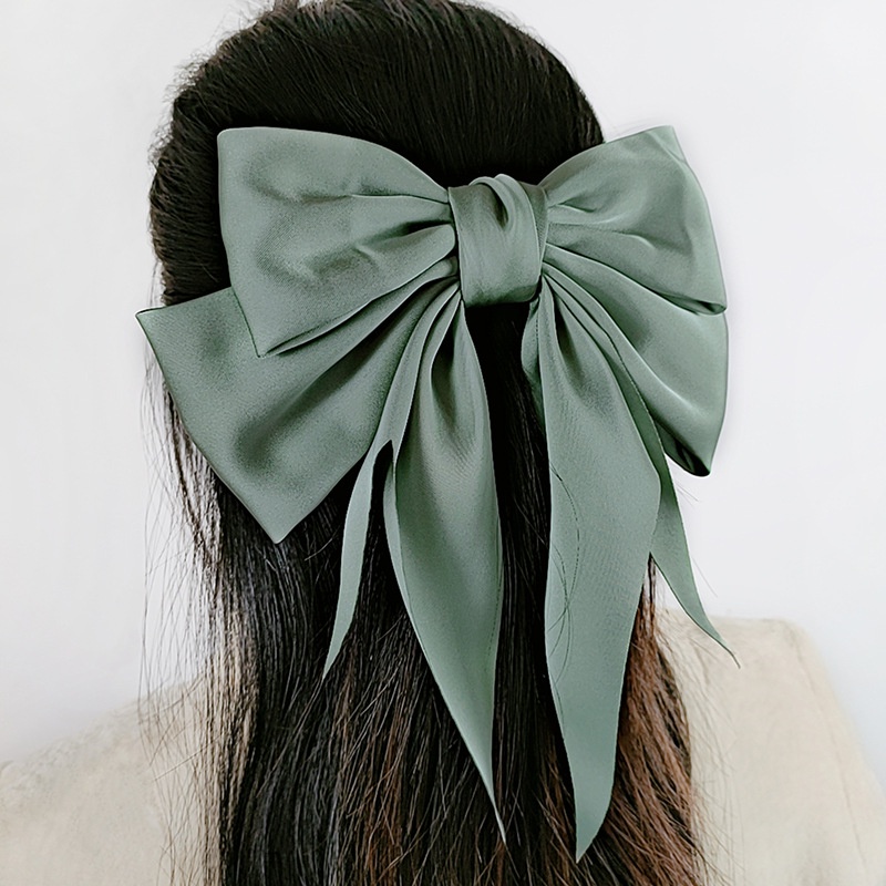 Kẹp Tóc Nơ Vải chiffon Chất Lượng Cao Phong Cách Hàn Quốc Cho Nữ