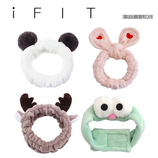 Băng đô đội đầu iFIT nhồi bông trang trí hình tai thỏ/gạc hươu/tai mèo nhiều kiểu tùy chọn thời trang Hàn Quốc