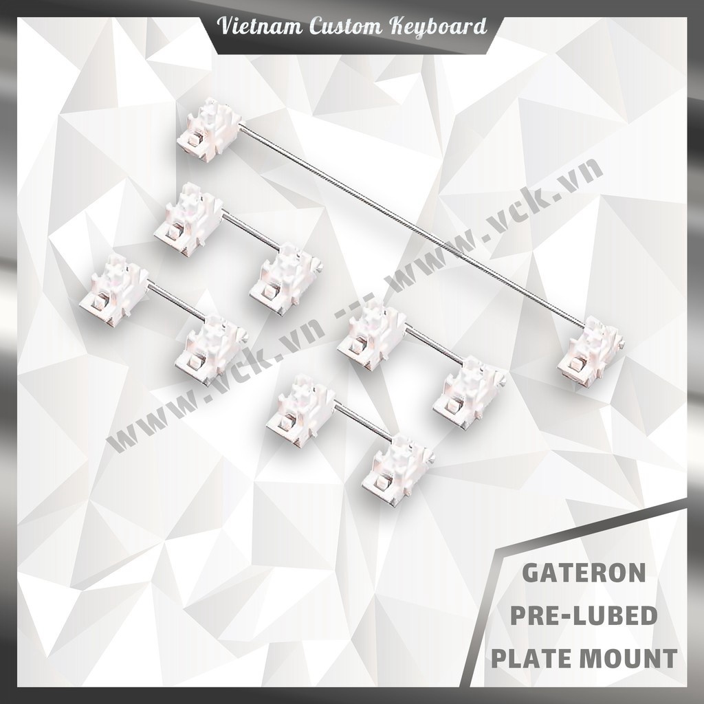 20 Loại Stab Bàn Phím Cơ | Cherry/Gateron/Durock/Everglide | Snap-in/Screw-in | PCB Mount/Plate Mount | Keyboard.vn