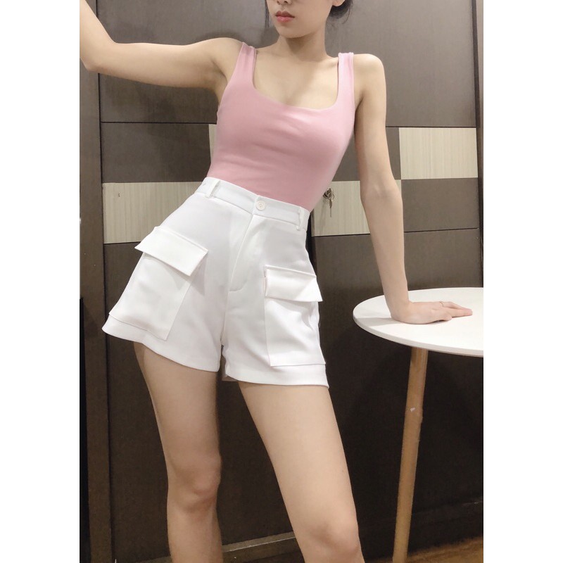 Áo crotop ba lỗ trơn | BigBuy360 - bigbuy360.vn