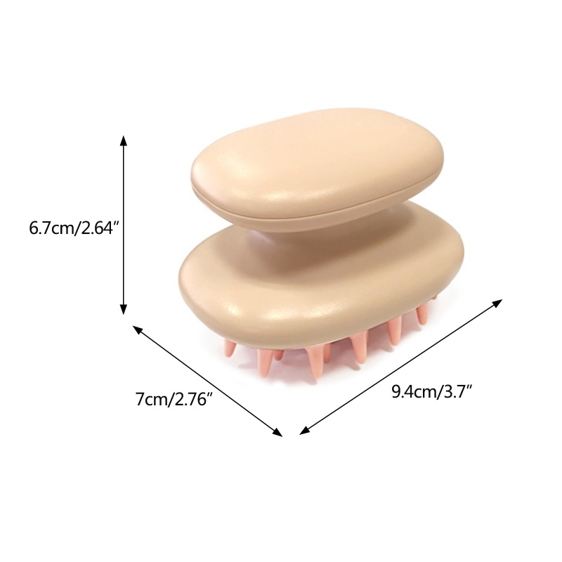 Bàn Chải Silicone Mềm Massage Da Đầu Khi Tắm Cho Nam Nữ
