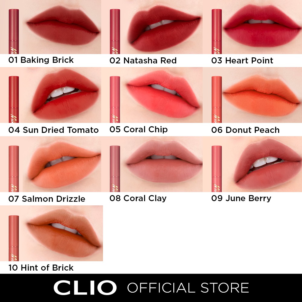 Son bấm Clio màu lì 2g cao cấp lâu trôi | BigBuy360 - bigbuy360.vn