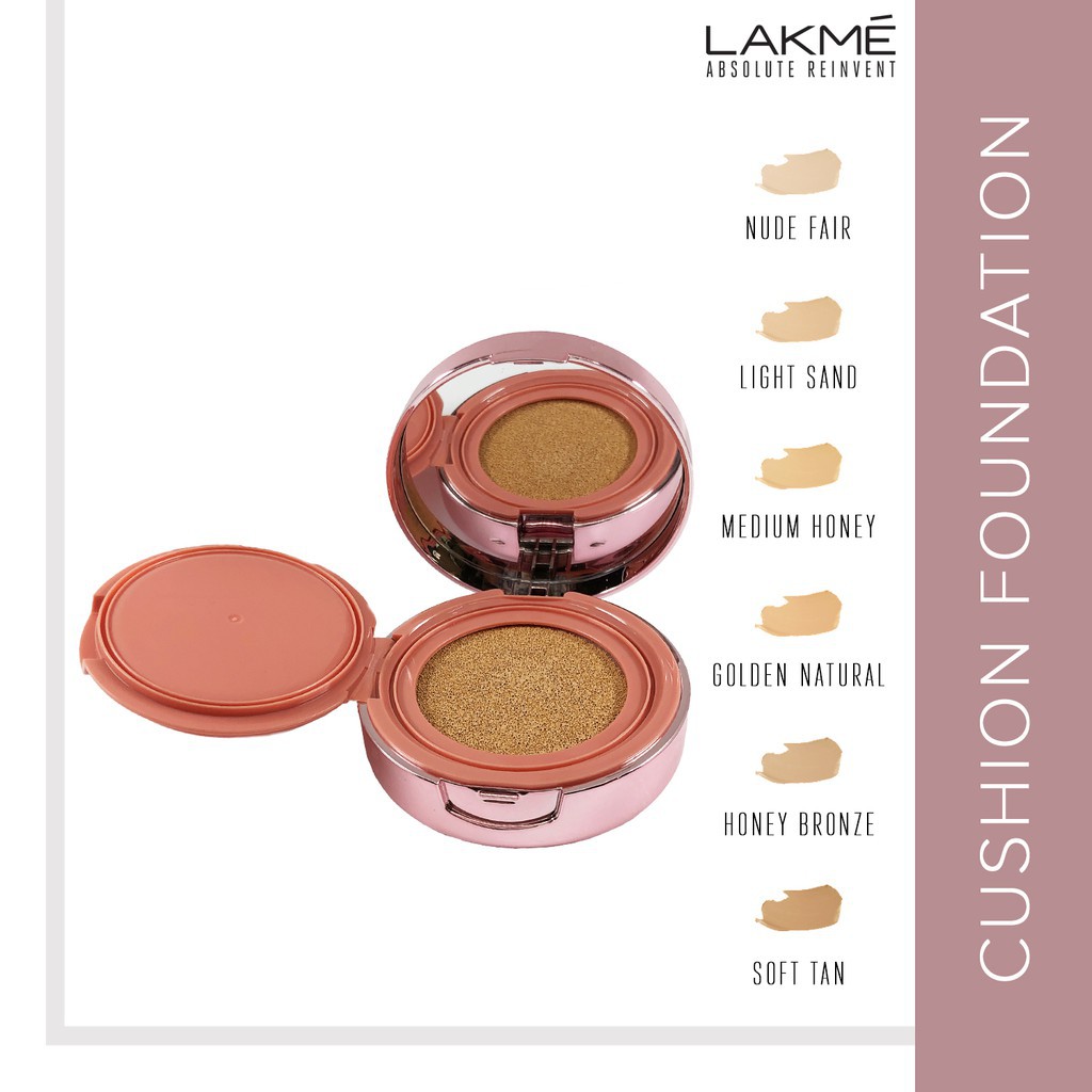 (hàng Mới Về) Kem Lót Trang Điểm Lakme Dạng Air Cushion Màu Lì 9to5 Mờ / Matte | BigBuy360 - bigbuy360.vn