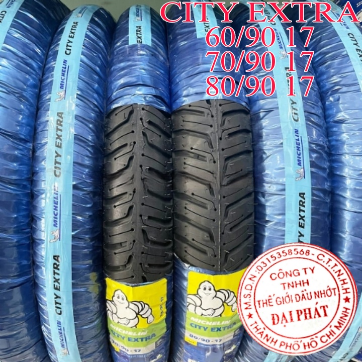 Vỏ Michelin CITY EXTRA Vành 17 đầy đủ size 60/90 -17 70/90 -17 80/90 -17