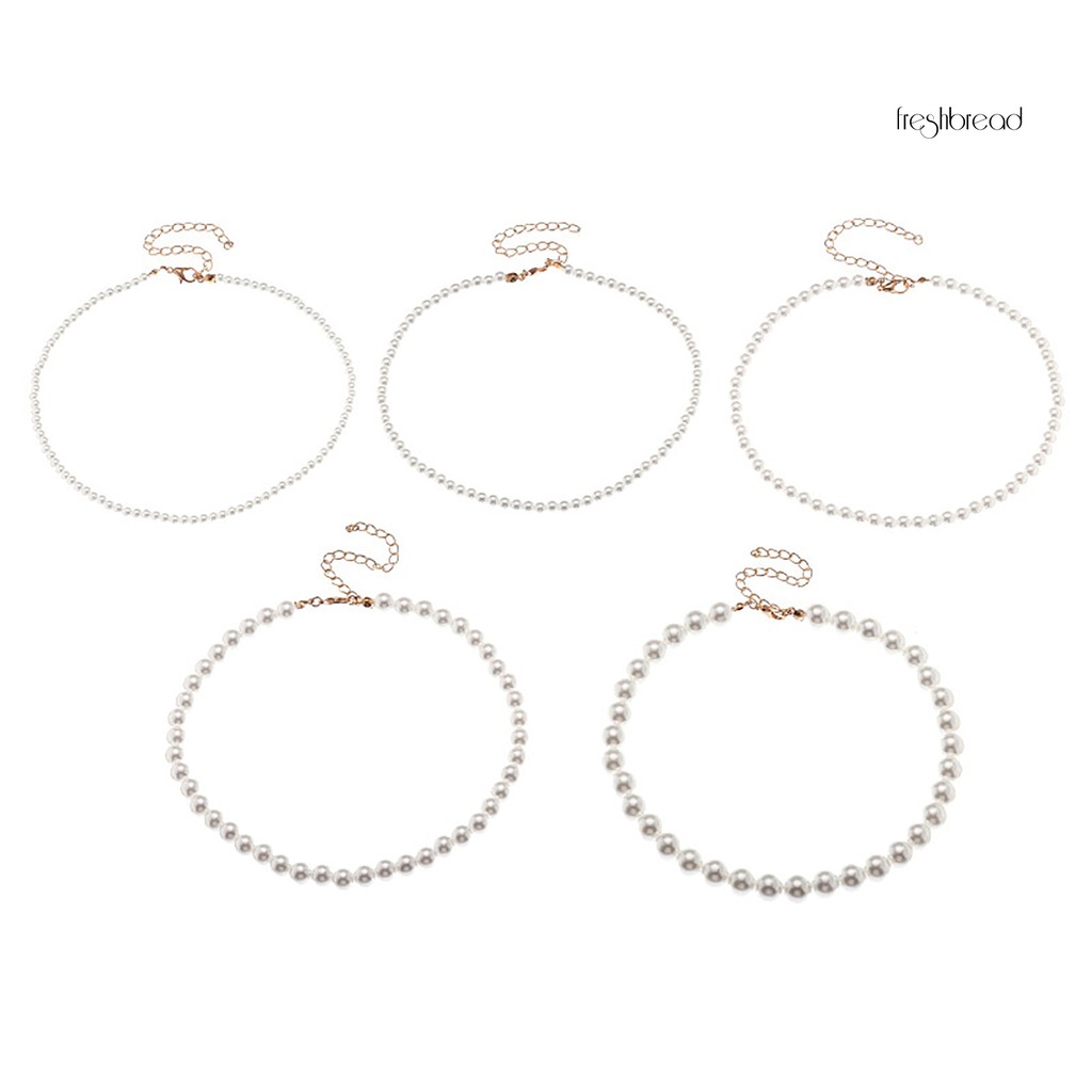 1/5 vòng cổ Choker đính ngọc trai sang trọng cao cấp