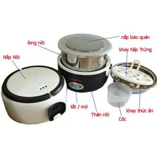 Hộp Cơm Cắm Điện 3 Tầng