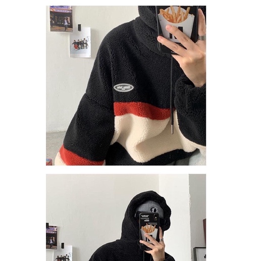 -RẺ VÔ ĐỊCH- ÁO HOODIE LÔNG CỪU NAM NỮ SIÊU CUTE