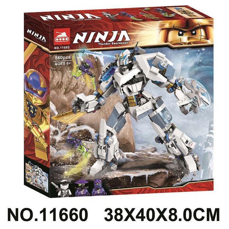 Non lego Ninjago Lagacy Tank 11660 Bela Lari Chiến giáp Titan của Zane Đồ chơi lắp ráp xếp mô hình minifigues Jay ma