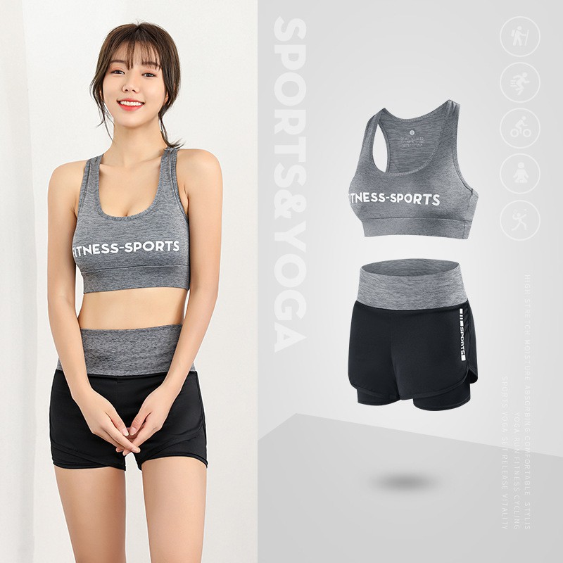 Bộ đồ tập Gym ( KENZI-23 ) Set quần đùi short thể thao và áo bra thể thao