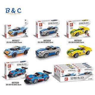 Đồ Chơi Lego Ô tô - Xếp Hình Ô tô - Bộ 4 Hộp - Khoảng 720 Mảnh - Mã 607017