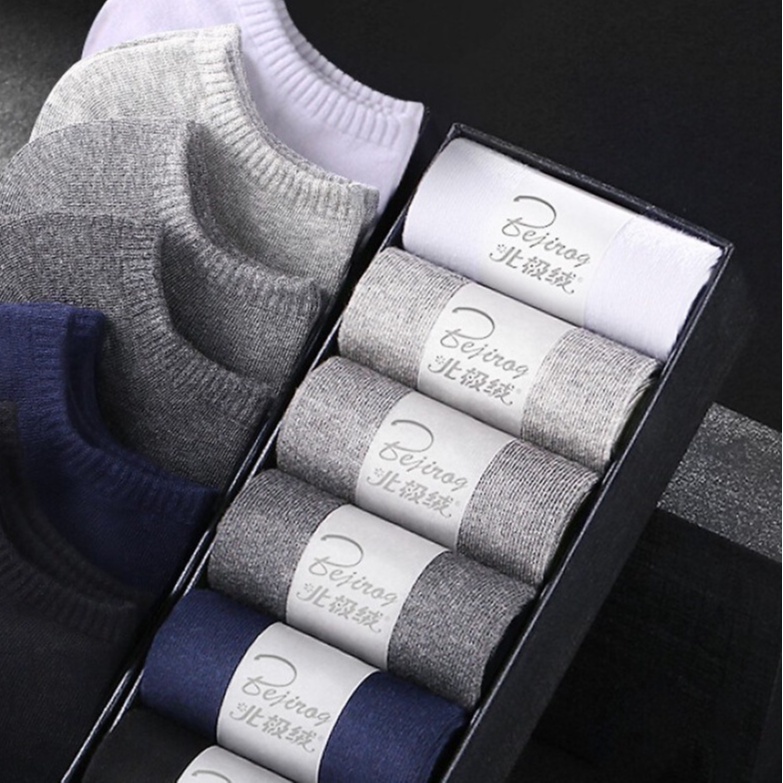 Tất Nam Nữ Azila Cổ Ngắn Màu Trơn Công Sở Cao Cấp -1