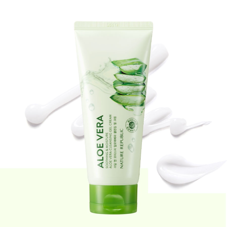Kem tẩy trang Lô hội NATURE REPUBLIC Soothing &amp; Moisture Aloe Vera Cleansing Gel Cream 150ml