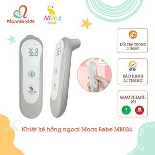 Nhiệt kế hồng ngoại Moaz bebe MB024 đo nhiệt độ trán, tai cho bé