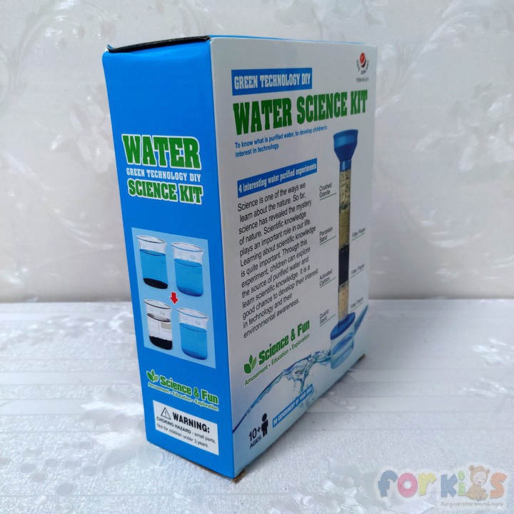 Đồ chơi thí nghiệm khoa học - Hệ thống lọc nước mini cho trẻ hiểu về nguồn nước