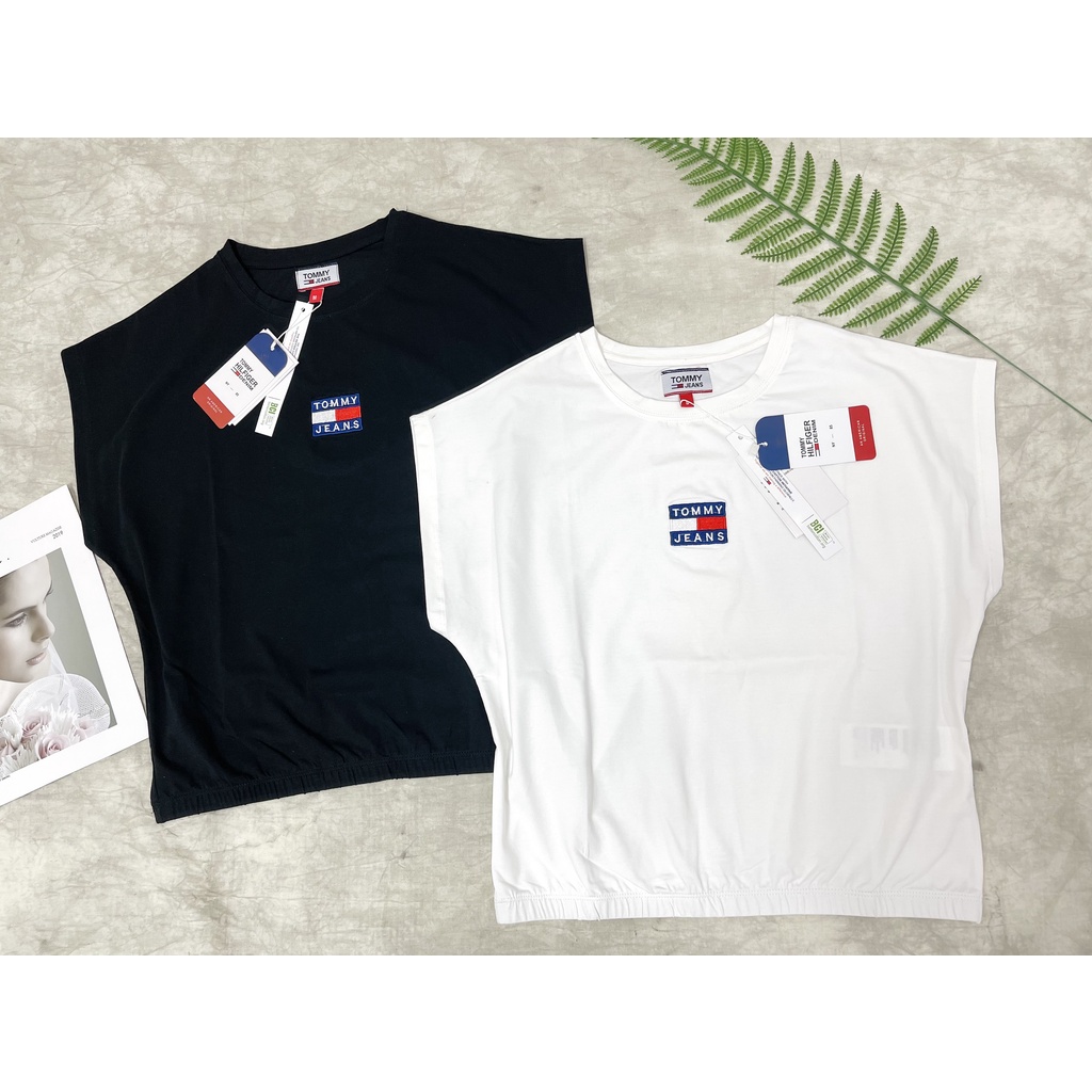 ÁO THUN CÁNH DƠI TOMMY BO THUNG BUNG TRẮNG ĐEN VNXK   - COTTON 100% 4C FORM CHÂU ÂU