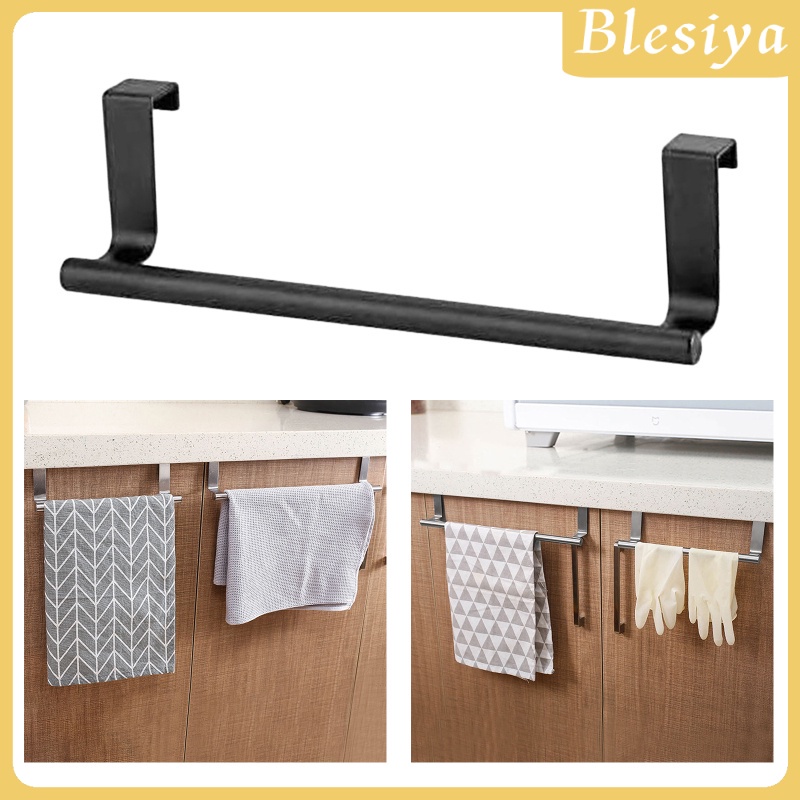 [Blesiya] Giá Treo Khăn Gắn Cửa Nhà Bếp / Phòng Tắm Không Cần Khoan Lỗ Phong Cách Hiện Đại