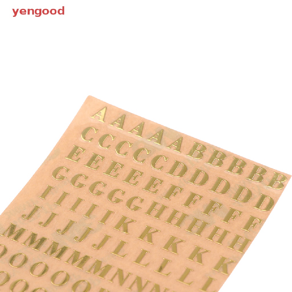 Bộ 3 Miếng Dán Chữ Cái 3mm Bằng Nhựa Epoxy Lấp Lánh