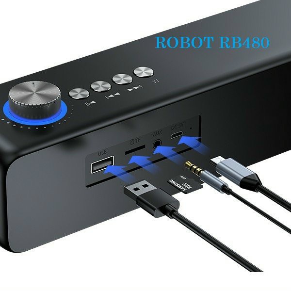 Loa Để Bàn Bluetooth 5.0 ROBOT RB480 10W Có Nút Điều Chỉnh Âm Lượng Tiện Lợi – CHÍNH HÃNG BẢO HÀNH 12 THÁNG