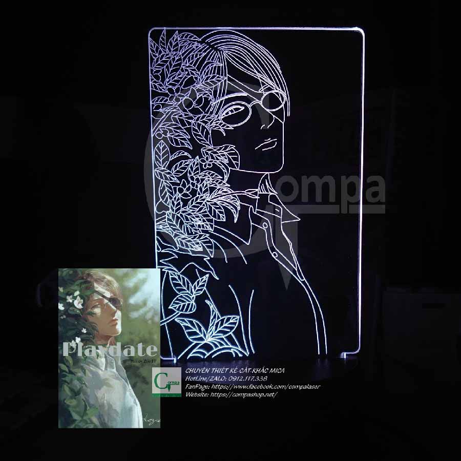 Đèn Ngủ Attack On Titan Hange Zoe Type 02 AAOT0702 16 MÀU TÙY CHỈNH COMPASHOP
