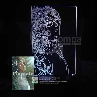 Đèn ngủ attack on titan hange zoe type 02 aaot0702 16 màu tùy chỉnh compashop