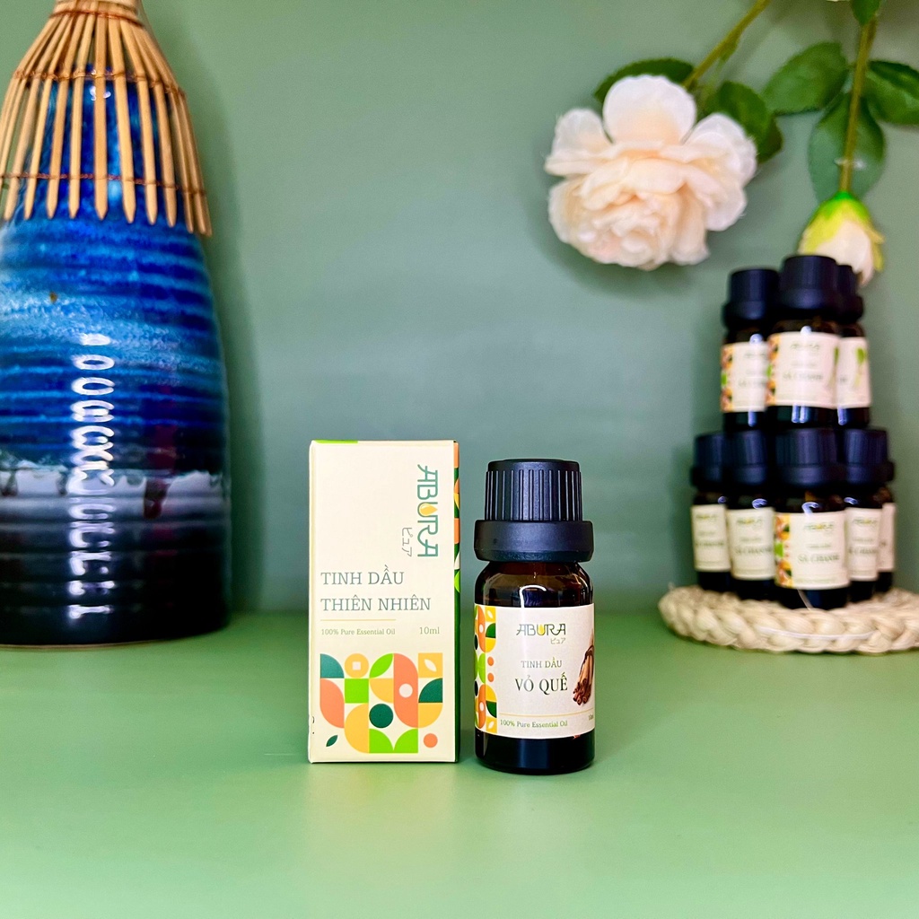 Tinh dầu Vỏ Quế nguyên chất cinnamon ABURA 10ml  tinh dầu Quế khử mùi vệ sinh nhà bếp xua đuổi côn trùng