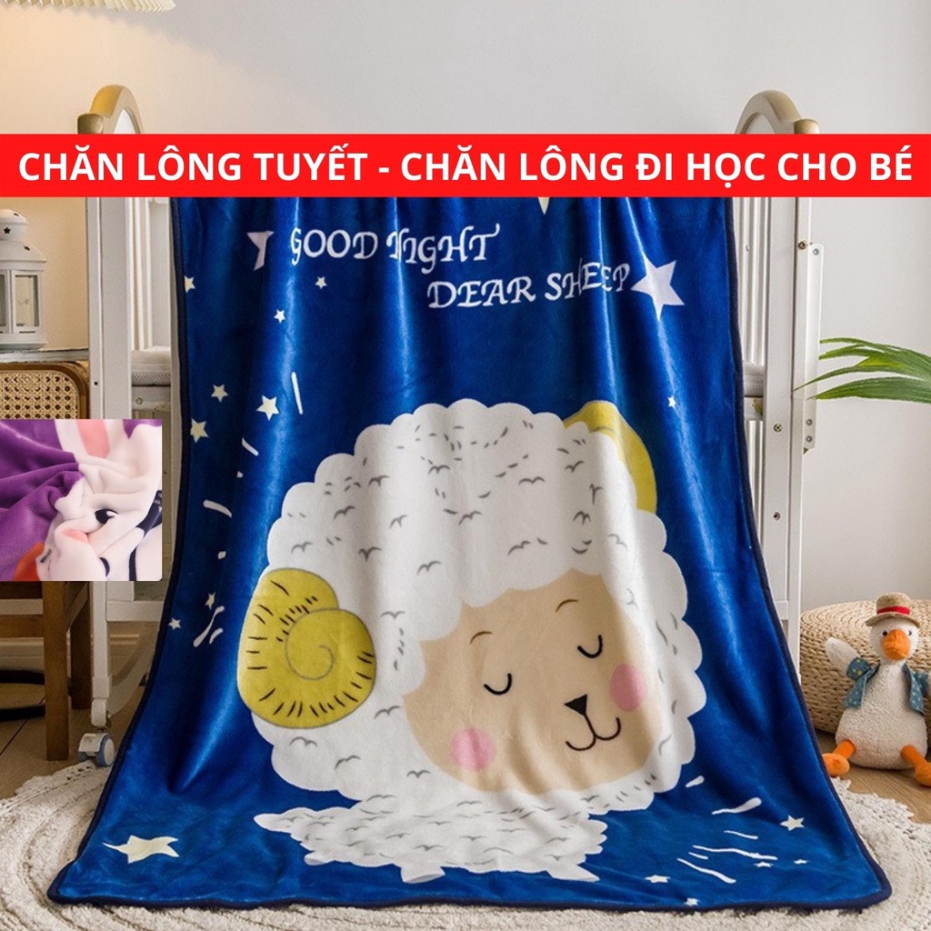 Chăn LÔNG TUYẾT ,chăn đi học cho Bé siêu mềm ấm (hàng loại 1 - có rất nhiều mẫu)