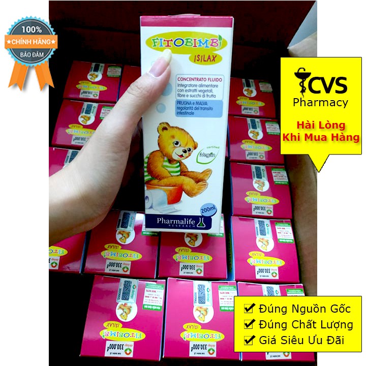 Siro Isilax Bimbi 200ml - Siro Thảo Dược Châu Âu Chống Táo Bón Cho Trẻ