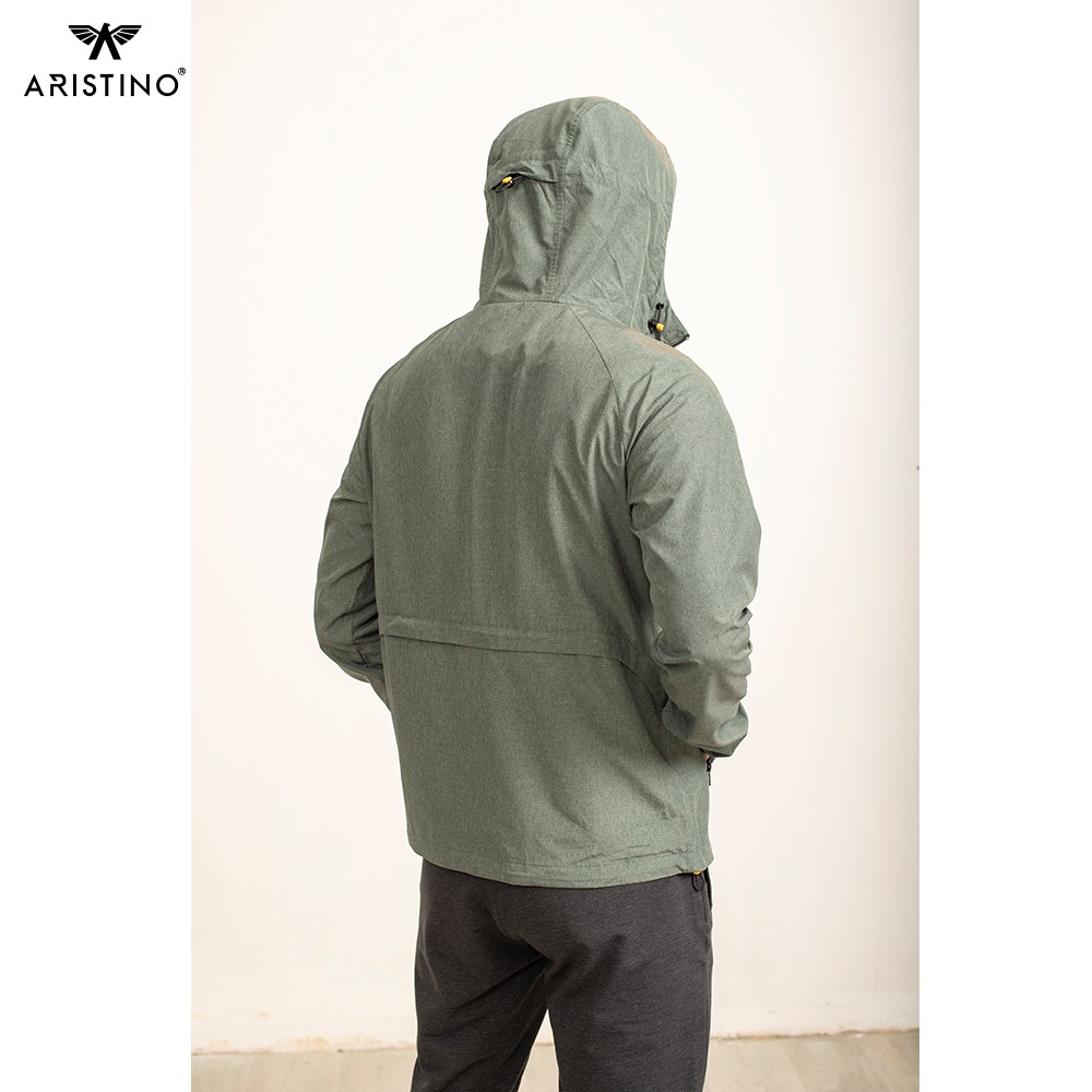 Áo khoác nam ARISTINO thiết kế kèm mũ trẻ trung nam tính, chất vải bền chắc, giữ nhiệt tốt - AJK007W9