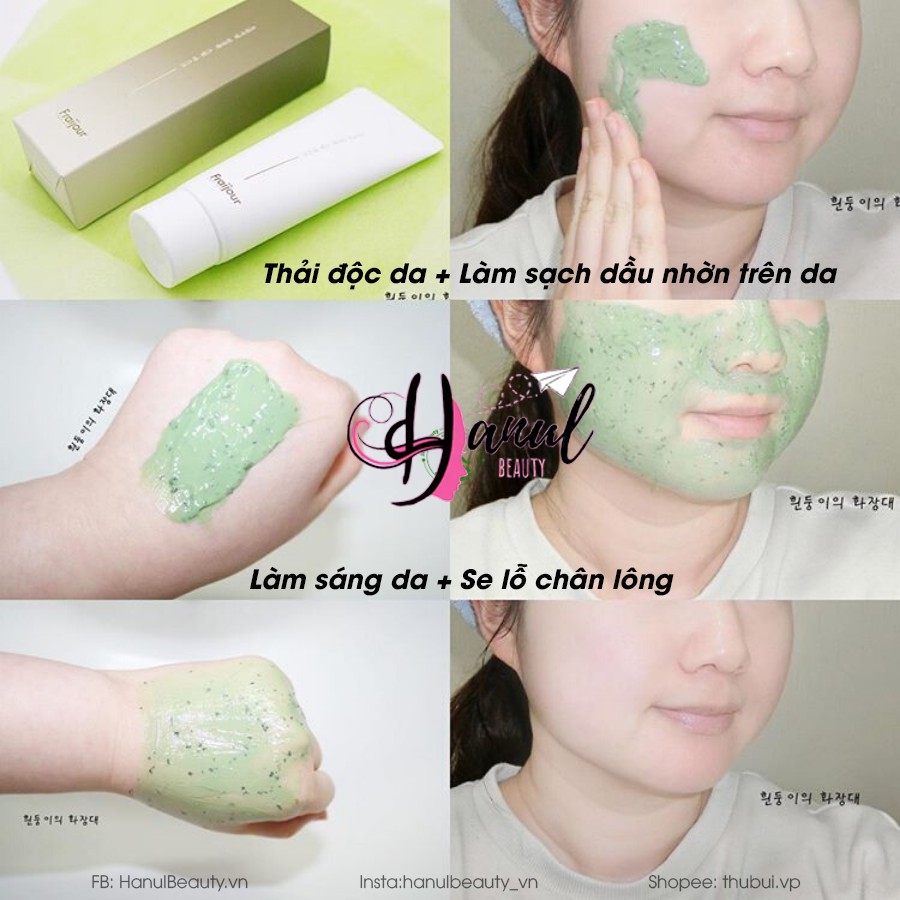 Mặt nạ thải độc FRAIJOUR thanh lọc làm sáng da Original Artemisia Steam Mask cảm giác the mát