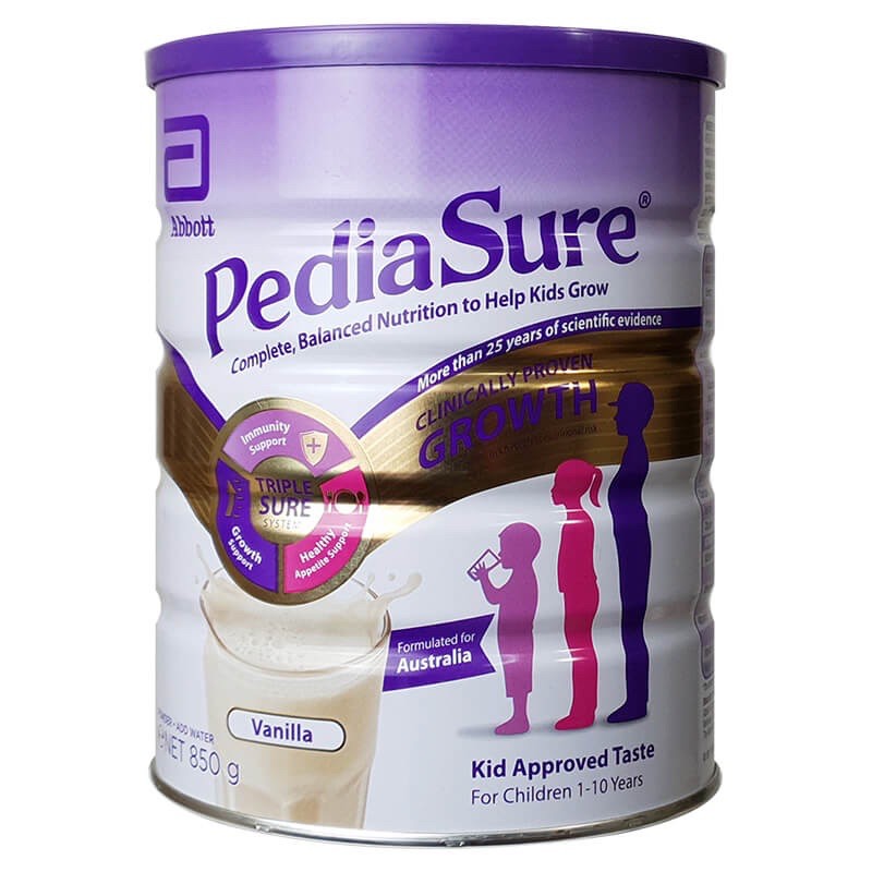 Sữa Pediasure Úc 850g vị vani (date 2022)