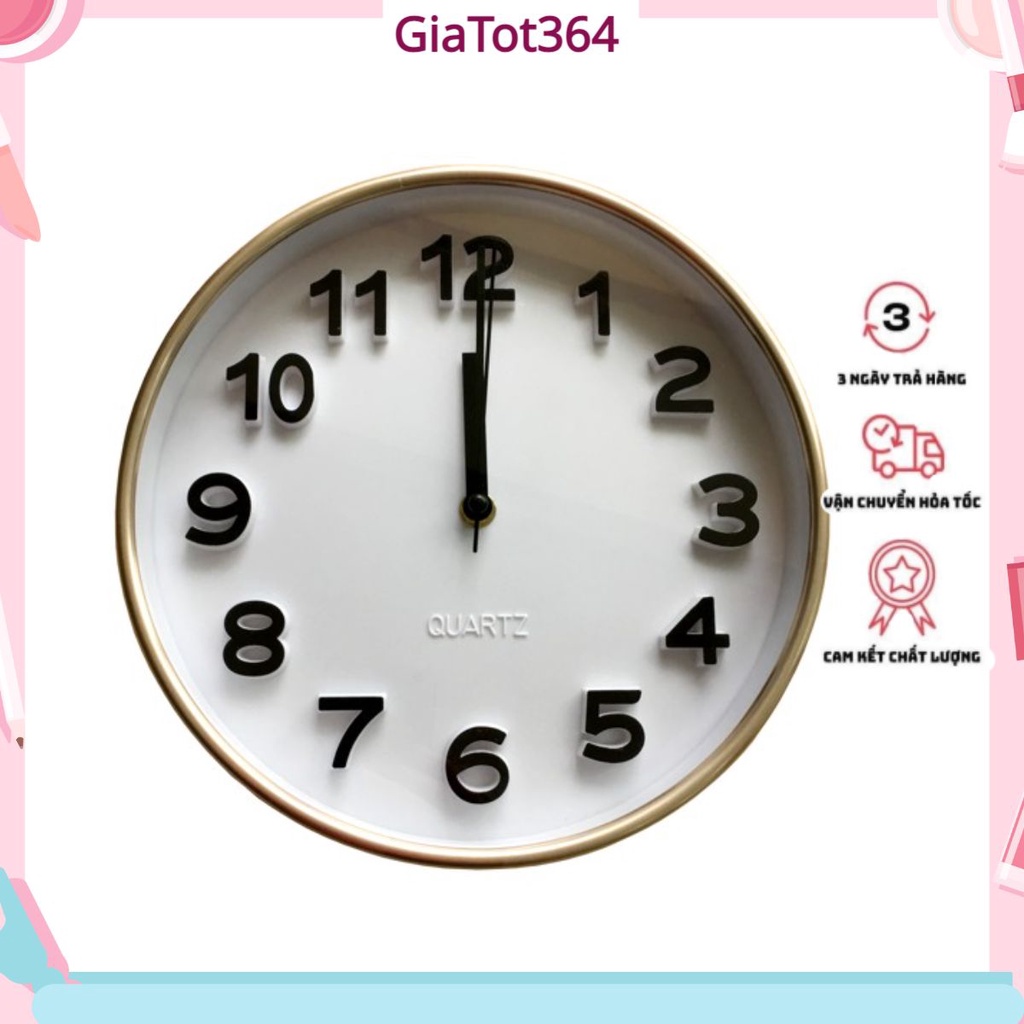 Đồng hồ treo tường cao cấp mini Silver