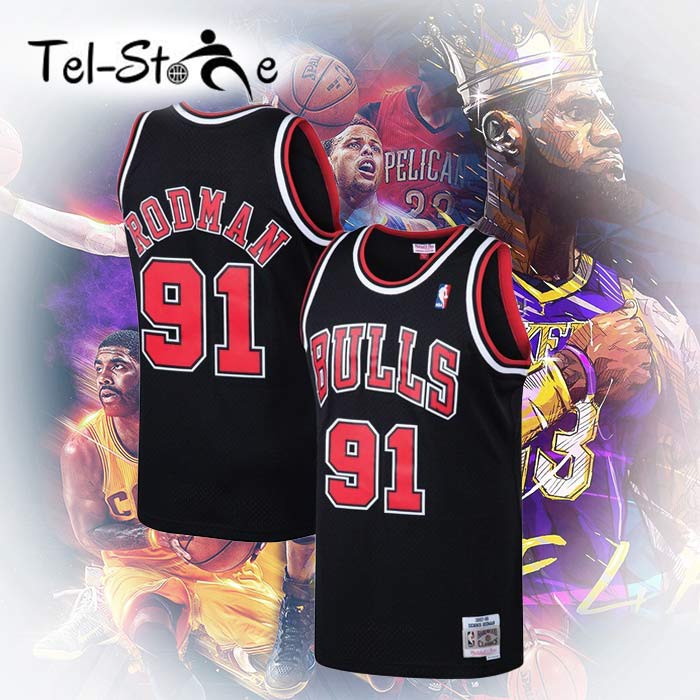 [ Áo Jersey ] Bulls – Rodman (Đen)