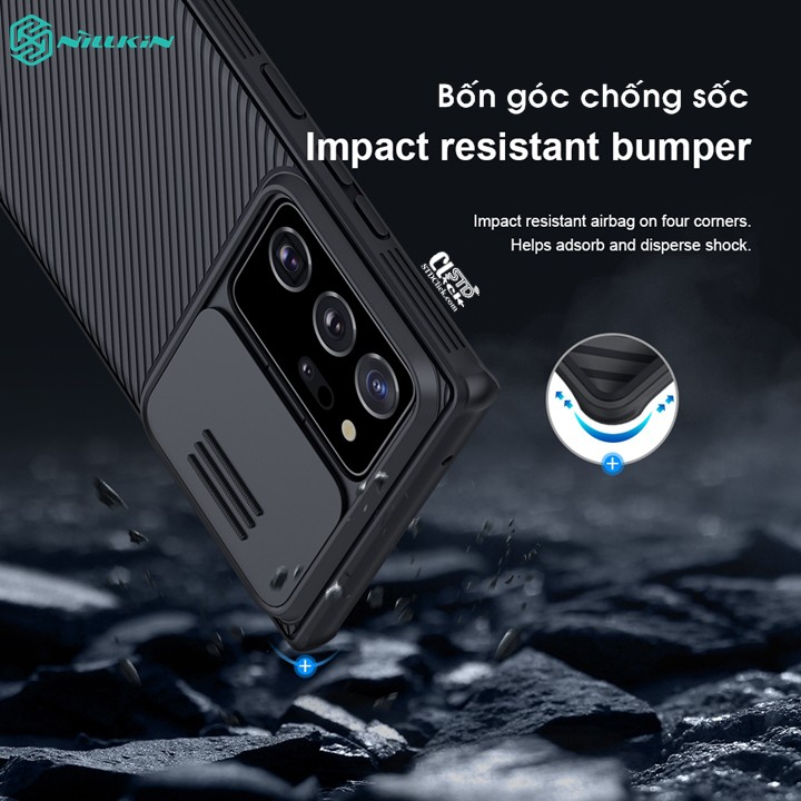 ỐP LƯNG SAMSUNG GALAXY NOTE 20 ULTRA NILLKIN CAMSHIELD PRO BẢO VỆ CAMERA CHÍNH HÃNG