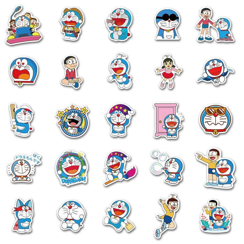 Miếng Dán Trang Trí Hình Doraemon Dễ Thương