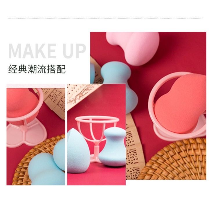 [Hàng mới về] Giá đỡ mút trang điểm đế trái tim dễ thương