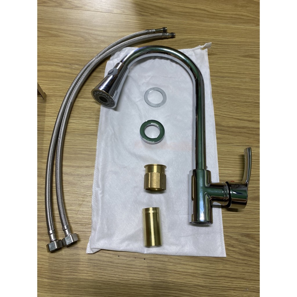 (Hàng Cao Cấp)    Vòi chậu rửa bát Kedah 589 chất liệu Đồng mạ CRôm Bảo hành 5 năm | BigBuy360 - bigbuy360.vn