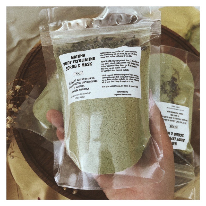 TẨY TẾ BÀO CHẾT BODY - MATCHA (dành cho da mụn, nhiều khuyết điểm) Handmade | BigBuy360 - bigbuy360.vn