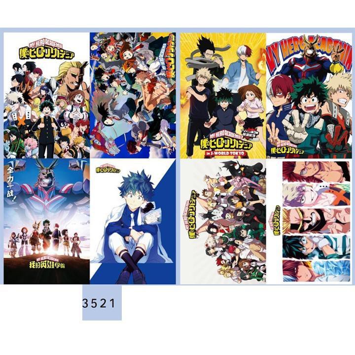 Poster Boku Hero Academia Học Viện Anh Hùng poster ảnh anime chibi tranh treo album ảnh in hình đẹp